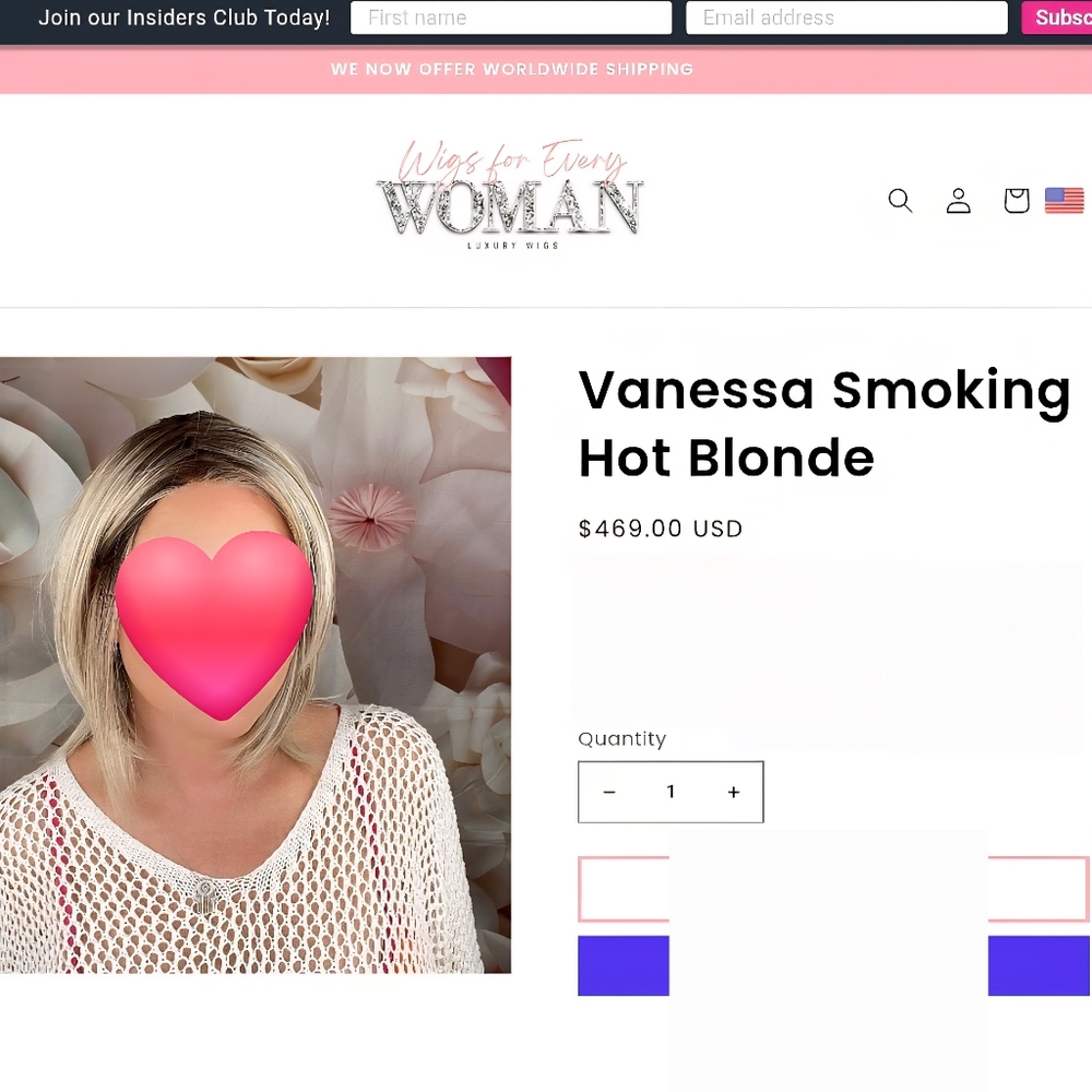 Wfew Blonde *Vanessa* Bob Style - Picture 4 of 10